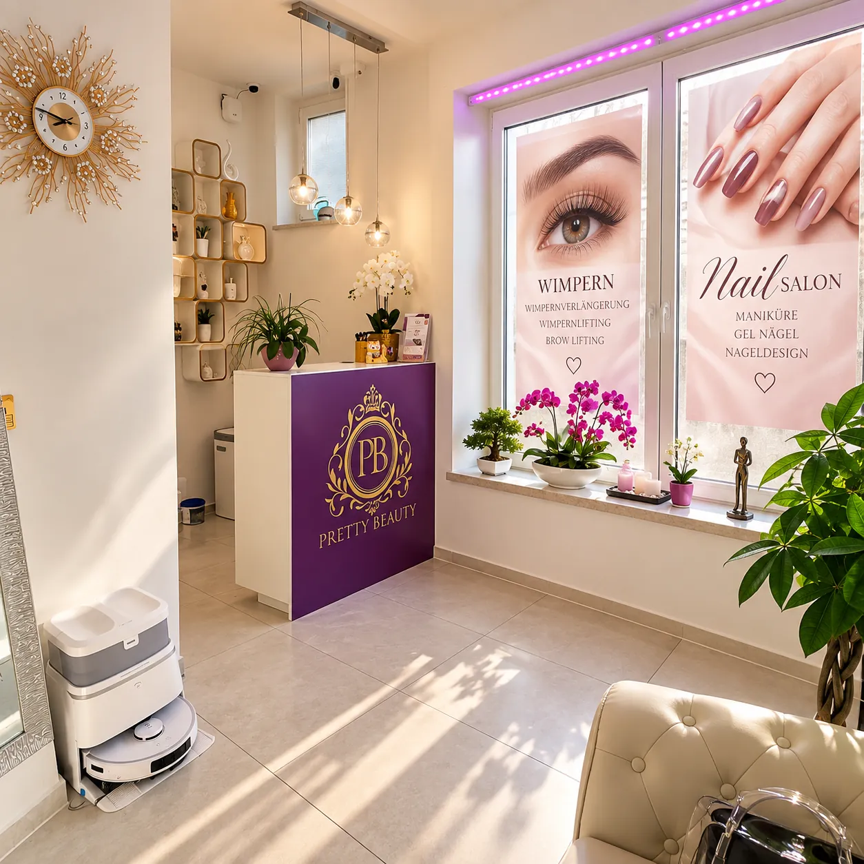 Empfang im Kosmetikstudio Pretty Beauty Augsburg